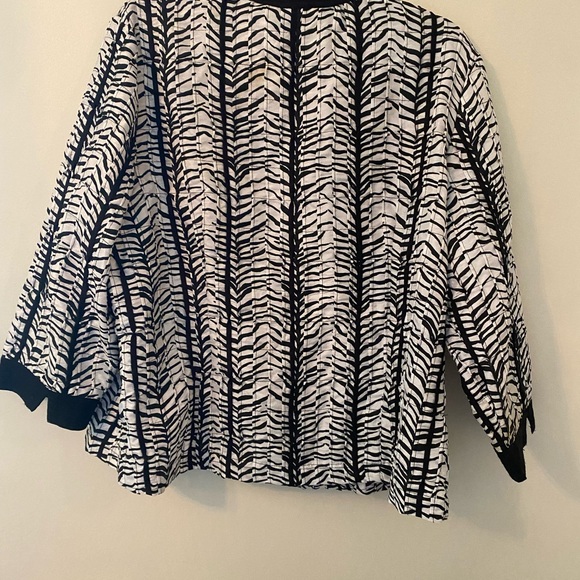 Chicos Womens Open Front Jacket-Chicos Sz 2 (12-14) - Picture 6 of 7